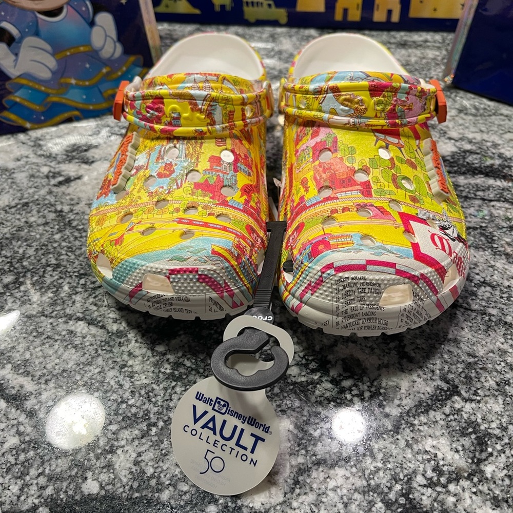 Disney Magic Kingdom Map Crocs Unisex
